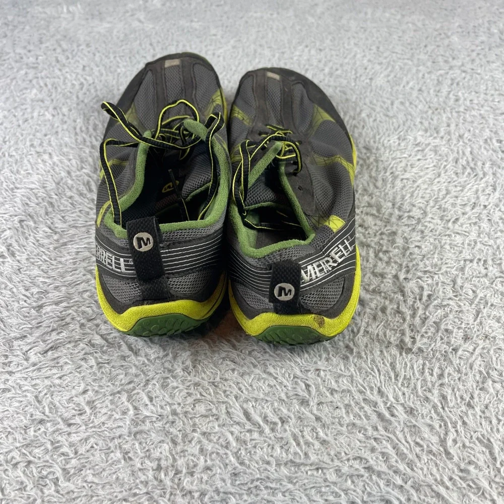 Merrell Road Glove Mens 9.5 Barefoot Running Shoes Black Lime Zest J38395 Vibram
